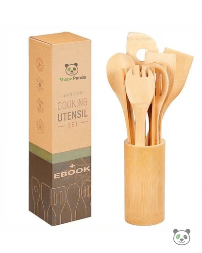 EcoCraft Bamboo Kitchen Utensils Set