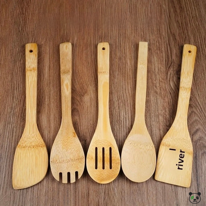 EcoCraft Bamboo Kitchen Utensils Set